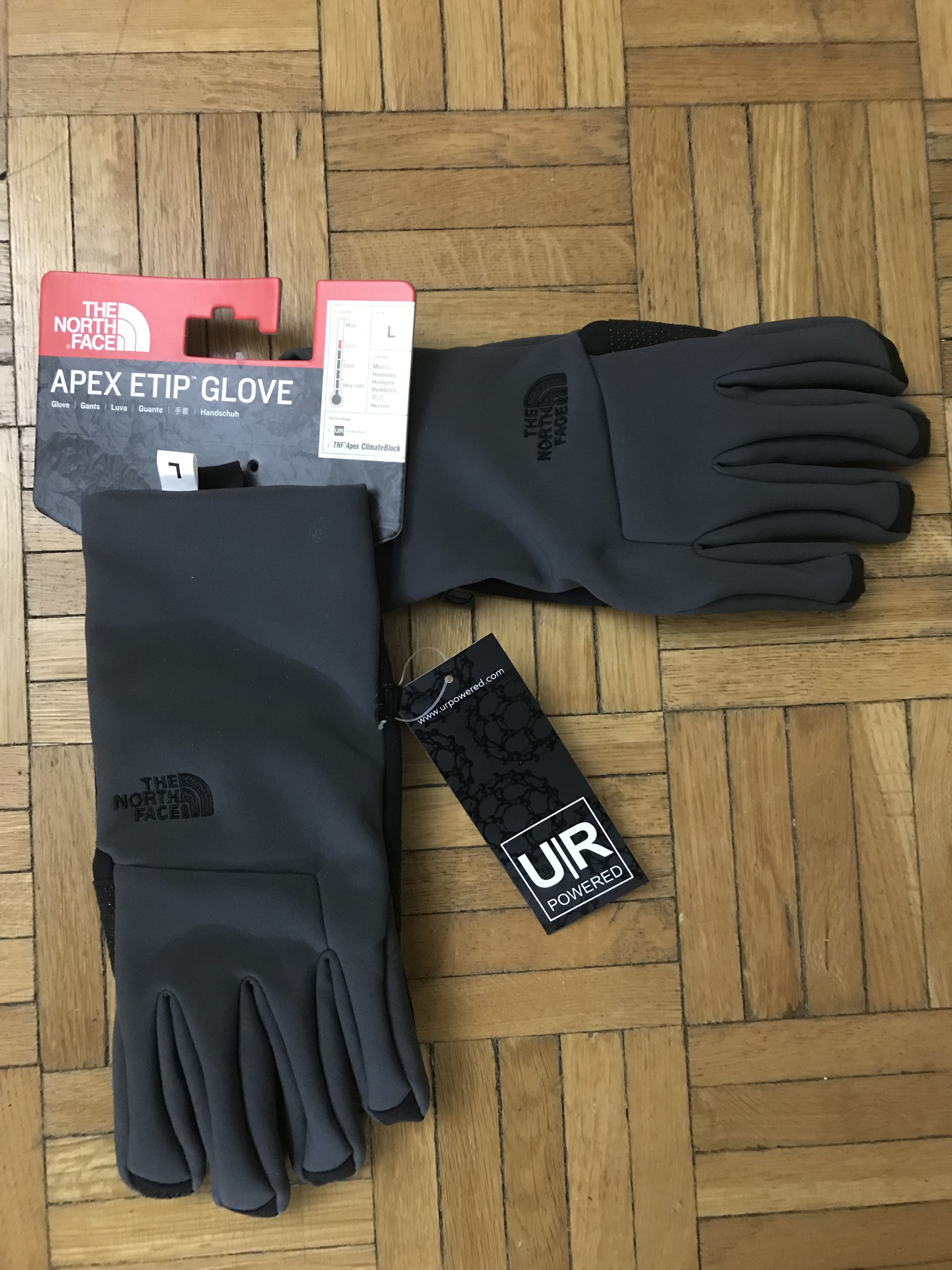 north face etip apex gloves